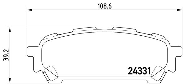 Pastillas de frenos BREMBO P78014