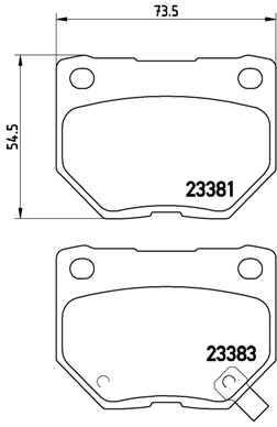 Pastillas de frenos BREMBO P78016