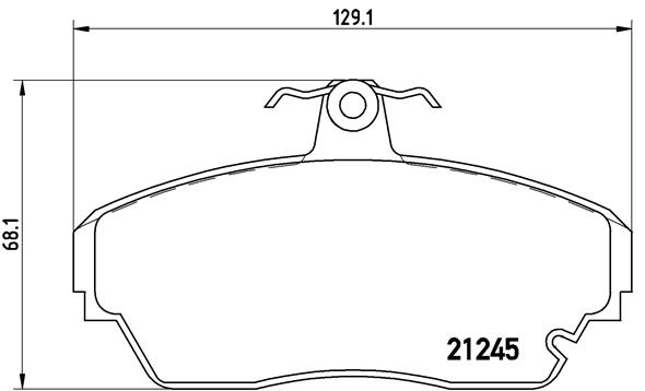 Pastillas de frenos BREMBO P82001