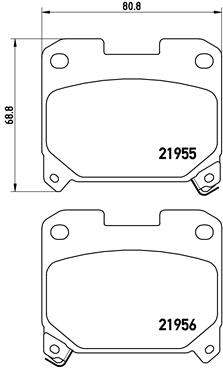 Pastillas de frenos BREMBO P83091