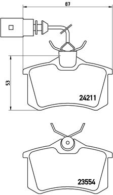 Pastillas de frenos BREMBO P85101