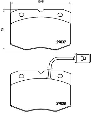 Pastillas de frenos BREMBO PA6014