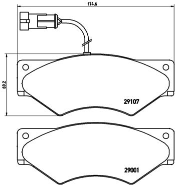 Pastillas de frenos BREMBO PA6018