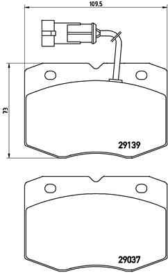 Pastillas de frenos BREMBO PA6019