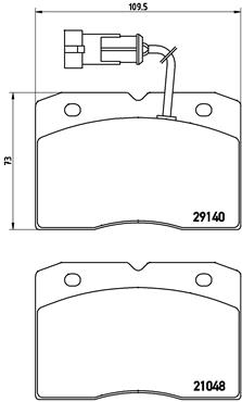 Pastillas de frenos BREMBO PA6020