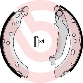 Zapatas de freno BREMBO S56507