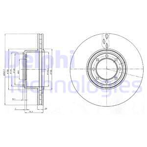 Juego de 2 discos de frenos DELPHI BG4102