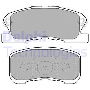 Juego de 4 pastillas de frenos DELPHI LP1551