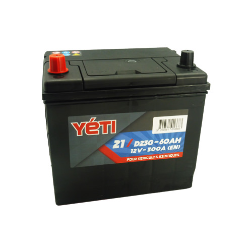 YETI - Batería de coche 12V 60AH 500A D23G (n°21)