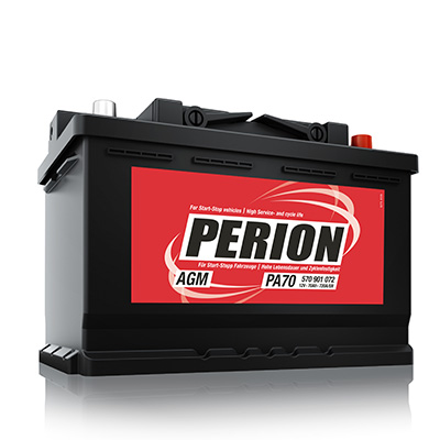 PERION - Batería de coche 12V 70AH 720A - PA70 AGM L3 (n°32A