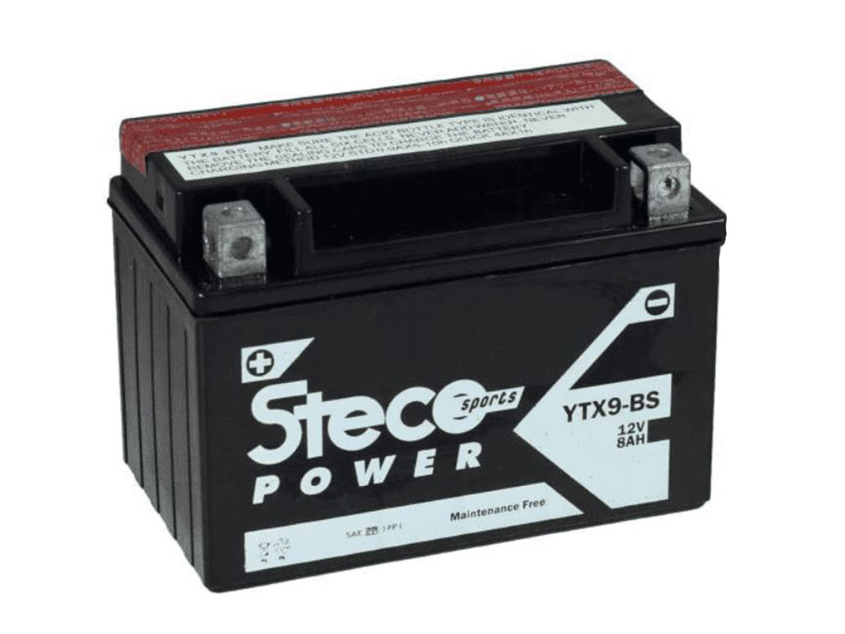 STECO - Batería de moto 12V 8Ah - YTX9-BS para tu coche al mejor precio