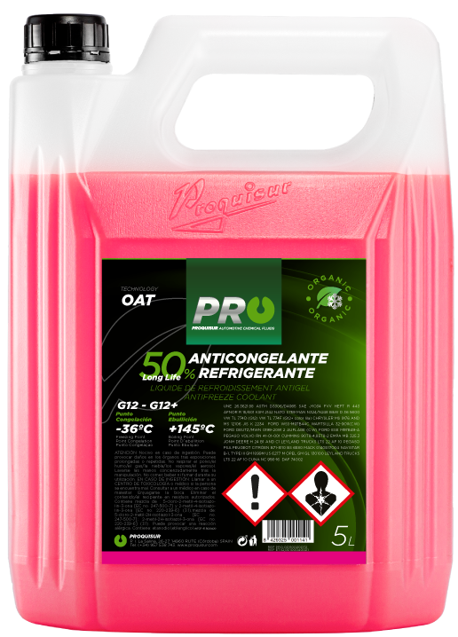 Anticongelante 50% rosa G12++ 5L para tu coche al mejor precio